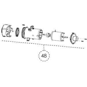 MOTORE ATTREZZATO MAXLITE + 24 V - MPSBMPLUS24V